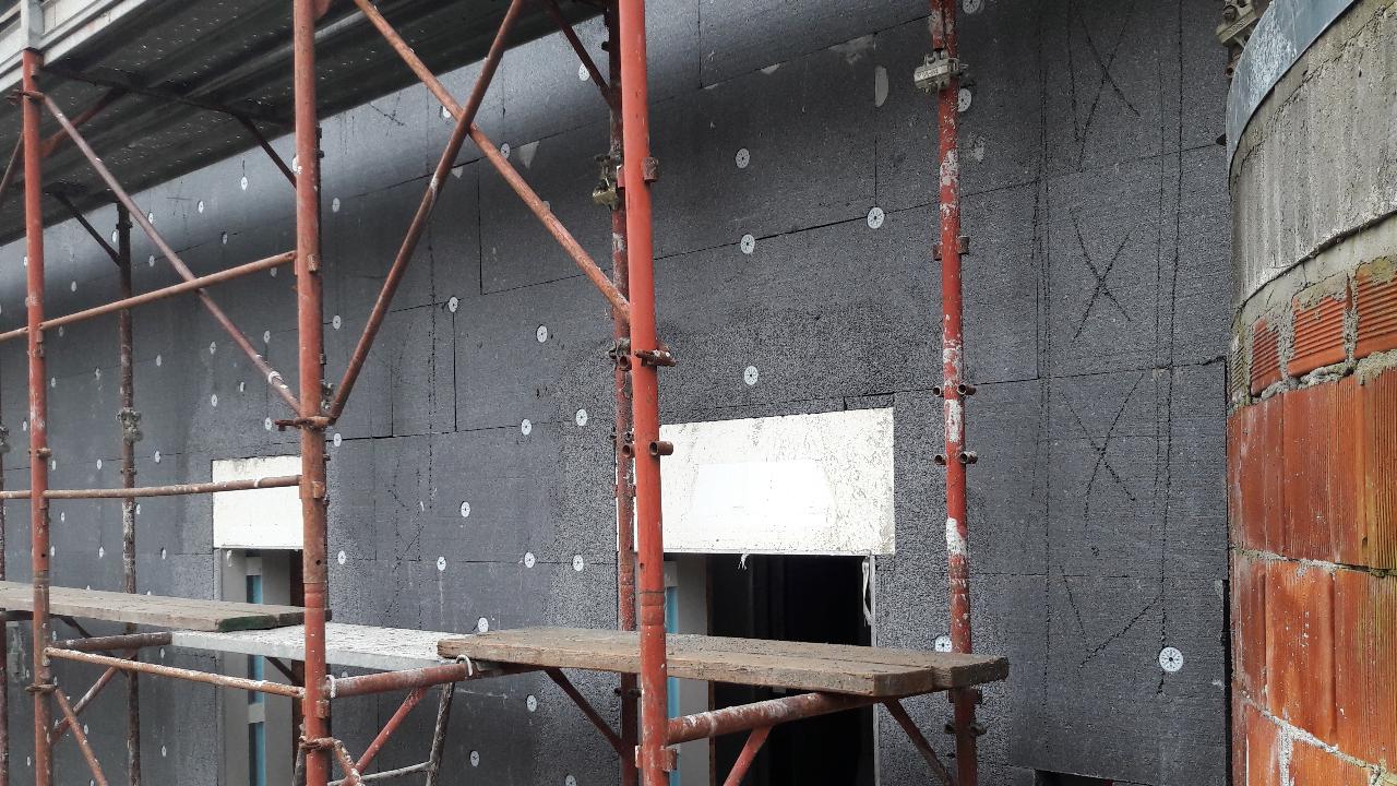 cantiere edile cappotto termico