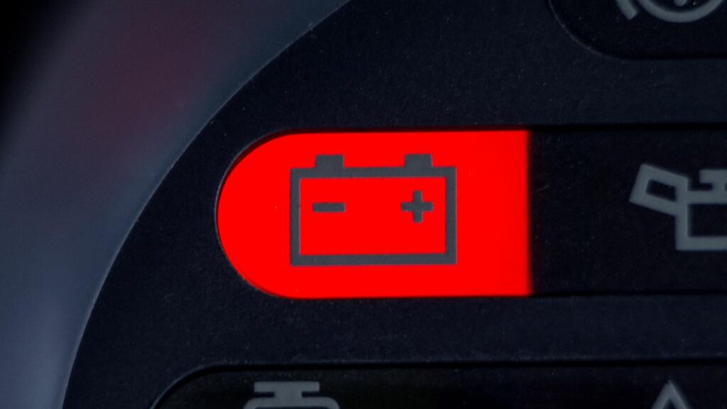 batteria auto rosso auto elettriche