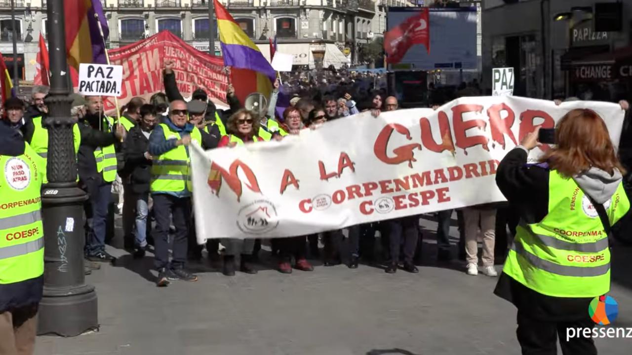 «No a la guerra. No a Putin, no a la OTAN. No al envío de armas», España sale a la calle por la paz • DOSSIER DE PRENSA