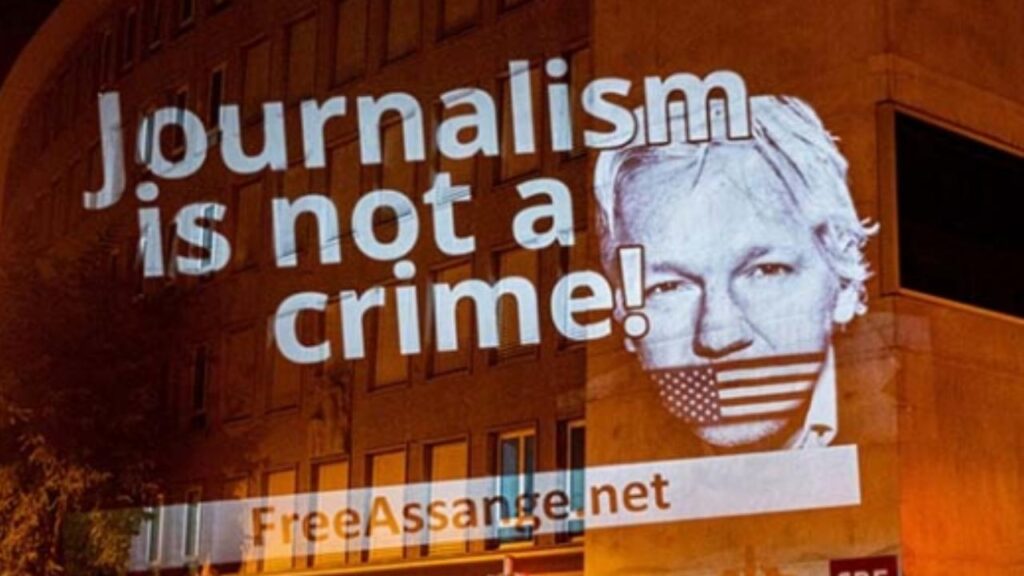 Julian Assange journalisn in not a crime