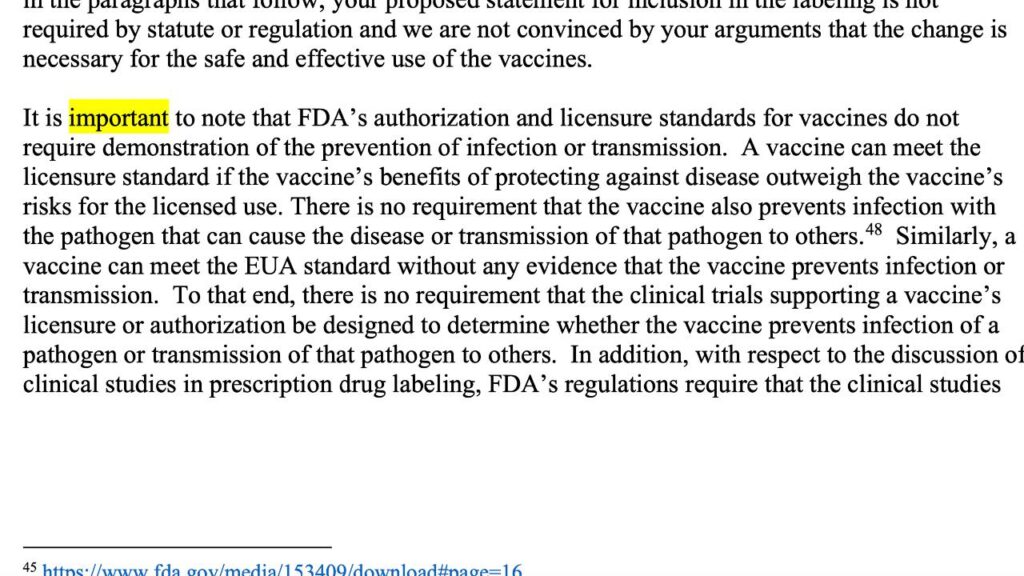 FDA: I vaccini non devono per forza prevenire l’infezione o la trasmissione