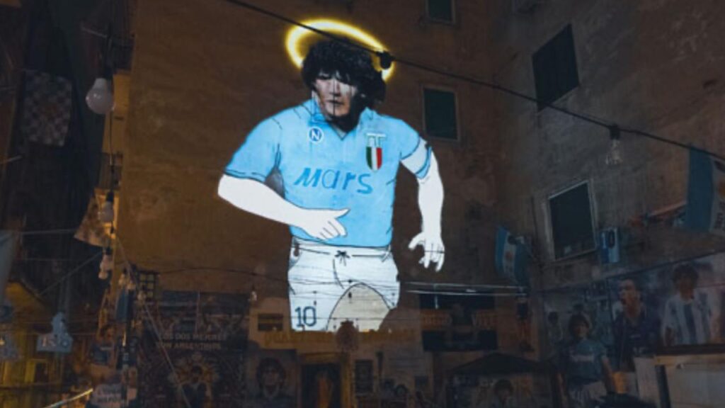 Maradona Digital Street Art Banksy