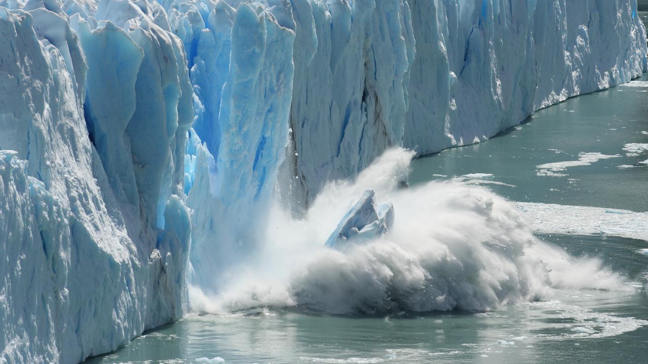 ghiacciaio antartico in estate