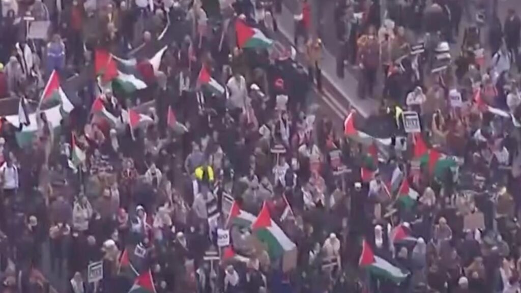 Londra - 28 ottobre 2023 - manifestazione contro lo sterminio del popolo palestinese