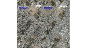 Gaza prima e dopo i bombardamenti - ottobre 2023