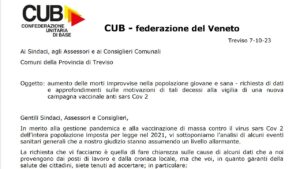 Richiesta dati morti improvvise Cub Veneto
