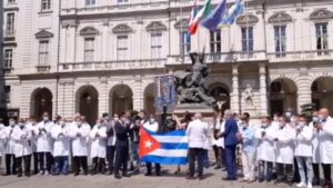 Medici Cubani a Torino all'invio della pandemia Covid