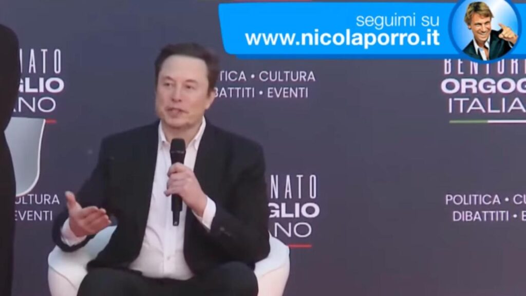 Elion Musk intervistato da Nicola Porro - Dicembre 2023