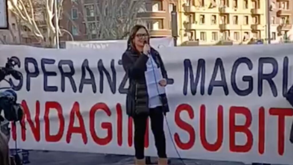 Avv. Antonetta Veneziano - Roma - manifestazione davanti alla procura per chiedere la non archiviazione delle indagini contro Speranza e Magrini - 12 gennaio 2024