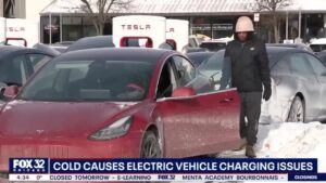 Tesla - le auto non si ricaricano per il freddo - Chicago - gennaio 2024