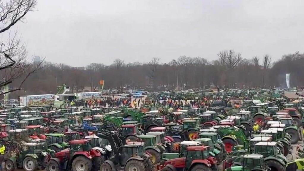 Protesta degli agricoltori - Norimberga 12 gennaio 2024