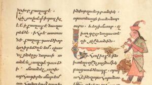 Jakob, Gospel, 1304, cod.3722, mm 330 x 320, Mesrop Mashtots Matenadaran, Yerevan. Credits “Matenadaran” Mesrop Mashtots Institute of Ancient Manuscripts Marco Polo