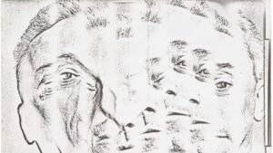 Bruno Munari, Autoritratto, 1968, xerografia su carta. Courtesy kauffmann repetto, Milan New York © Bruno Munari. Tutti i diritti riservati alla Maurizio Corraini s.r.l.