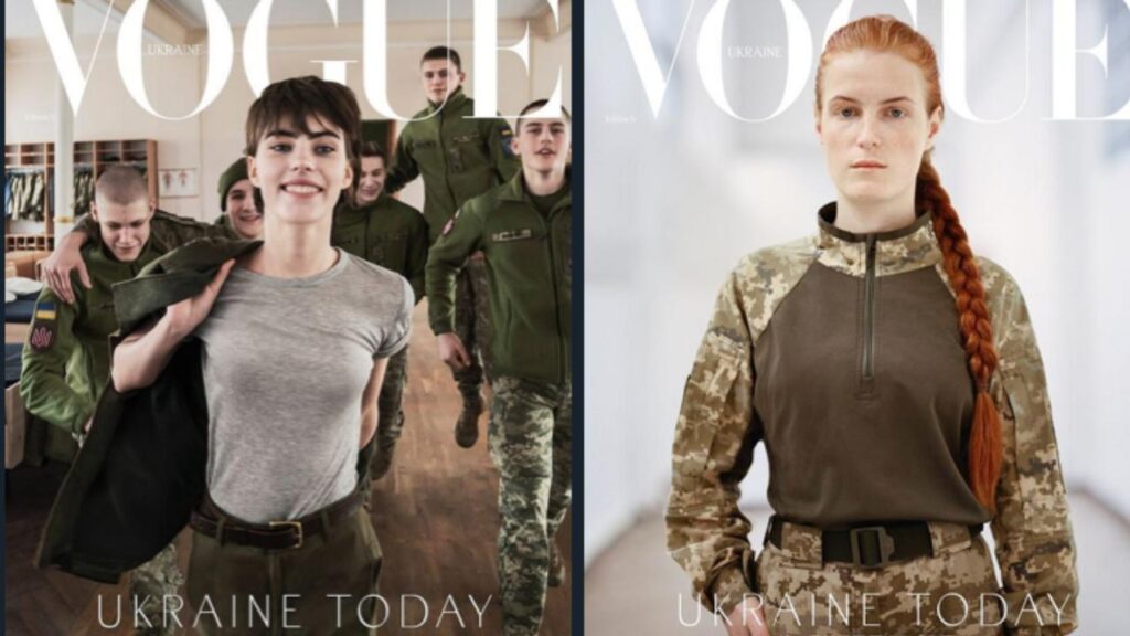 Vogue Ukraine. In copertina le divise militari