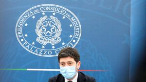 Roberto Speranza - 16 aprile 2021 - conferenza stampa a Roma