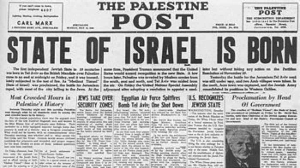 Nascita stato di Israele - The Post