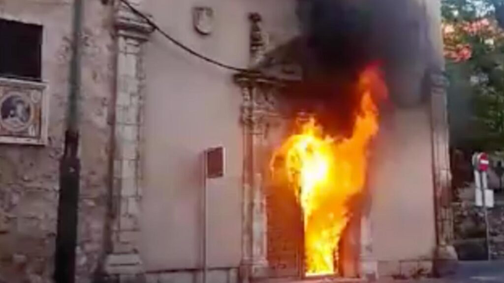 Incendio Convento delle Concezioniste Francescane a Cuenca in Spagna - 3 maggio 2024