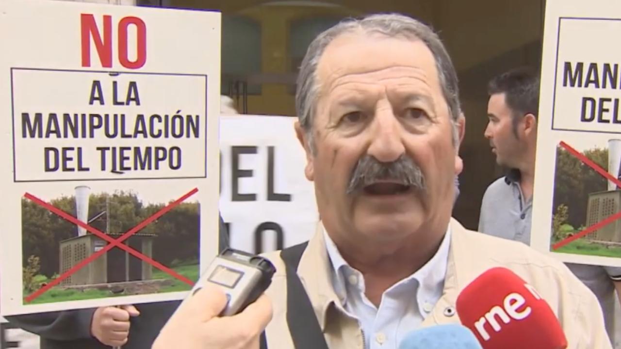 No alla manipolazione del tempo - Protesta degli agricoltori in Spagna - 2024