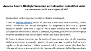 Appello di 21 associazioni contro gli obblighi vaccinali pediatrici - Luglio 2024