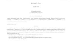 Sentenza Corte Costituzionale cambio di sesso. Numero 143 del 2024