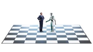 transumanesimo scacchiera robot