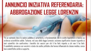 Iniziativa referendaria per l'abolizione dell'obbligo vaccinale in età pediatrica