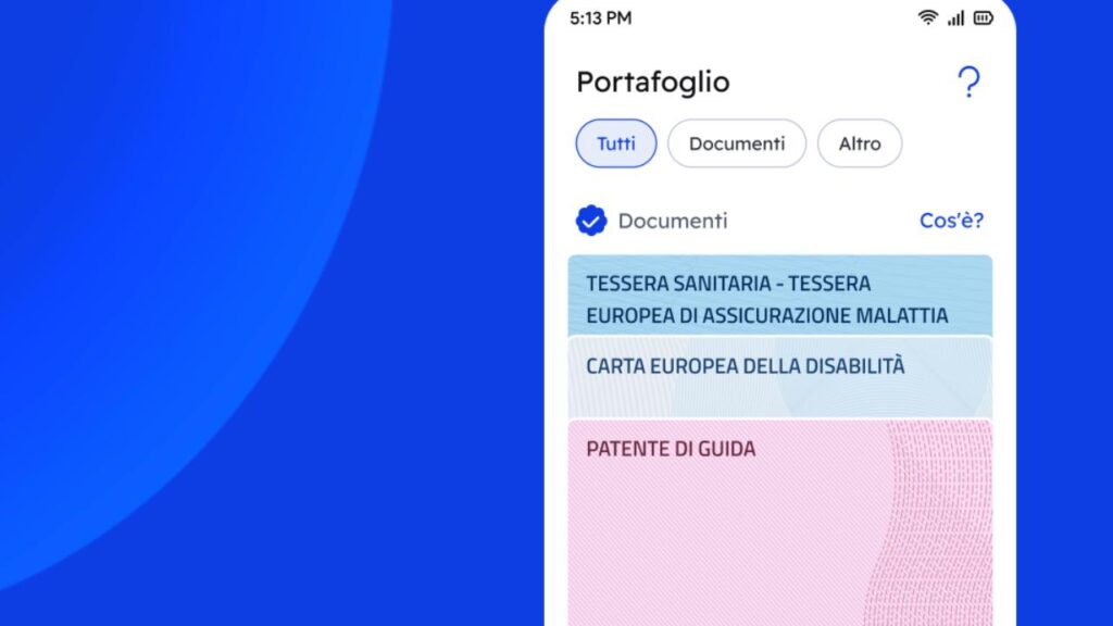 Id Wallet App io patente carta europea disabilità tessera sanitaria