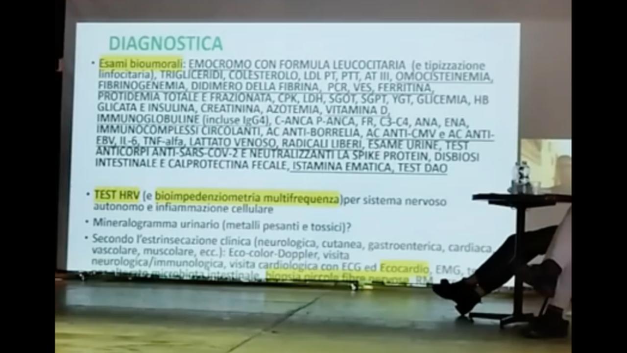 Esami da effettuare per danneggiati da vaccino - Dott. Attilio Cavezzi al convegno La Medicina dal volto umano a Pianoro (Bologna) - Novembre 2024