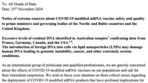 Lettera aperta ai governanti del mondo per porre fine all'uso dei vaccini mRNA COVID da parte di parlamentari e sanitari del Northgroup