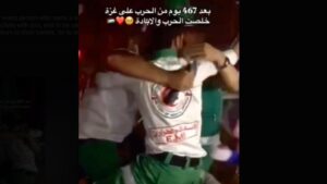 Gaza festeggiamenti per la tregua - gennaio 2025