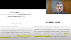 Vaccini: obblighi assunti per far fronte a impegni assunti a livello internazionale. Scritto nella legge Lorenzin e nel 44 del 2021 per i vaccini Covid