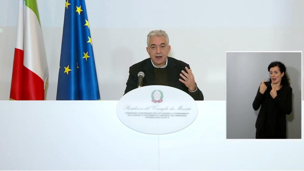 Bollettino Covid con Domenico Arcuri