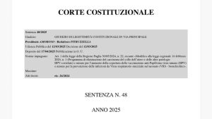 Corte Costituzionale - sentenza del 12 marzo 2025 su vaccinazione contro il papilloma virus e obbligo di attestare il dissenso informato vaccinale