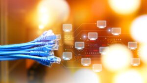 rete cablata fili per connessione internet