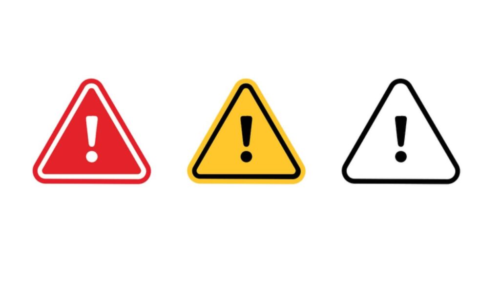 Attenzione pericolo punto esclamativo